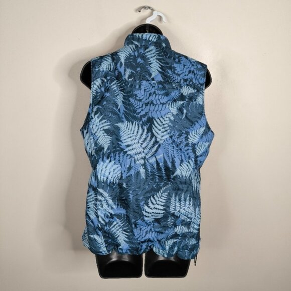 Orvis Pro Ski Outdoor Hiking Utility Feminine Floral Leaf Pattern Puffer Vest S - Picture 2 of 7